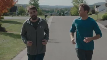 Under Armour Grey hoodie worn by Pete (Ron Livingston) in Holly Slept Over