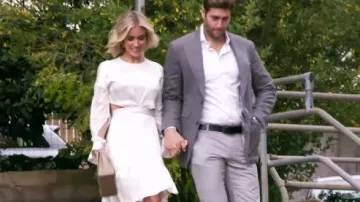 Blanc Robe à Volants porté par Kristin Cavallari en Très Cavallari Saison 3 Épisode 9