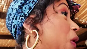 Blue Bandana worn by Liza Koshy in the YouTube video FALLING IN LOVE