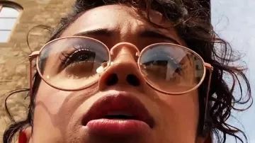 Retro Round Eyeglasses worn by Liza Koshy in the YouTube video FALLING IN LOVE