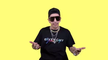 Givenchy Embroidered Logo T-shirt worn by FaZe Rug in FaZe Rug “Goin’ Live” Official Lyrics & Meaning