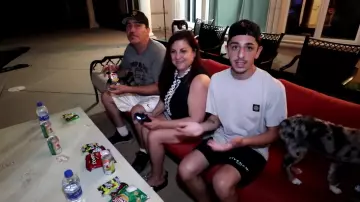 Givenchy Logo Print Swim Shorts worn by FaZe Rug in The ULTIMATE Swimming Pool Gaming Setup!! (HOMEMADE DIY)
