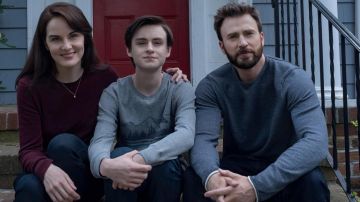 Grey sweater worn by Andy Barber (Chris Evans) in Defending Jacob