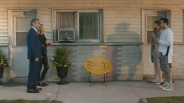 Rick Owens DRKSHDW Ramones Metallic High Top Sneakers worn by David Rose (Daniel Levy) in Schitt's Creek (S02E06)