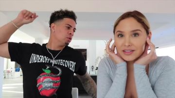 Off-White T-Shirt worn by Austin McBroom in the YouTube video WE CAUGHT ELLE MAKING HER FIRST TIK TOK!!! **ONLY 3 YEARS OLD**