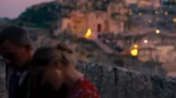 Red Floral Dress of Madeleine Swann (Léa Seydoux) in No Time to Die