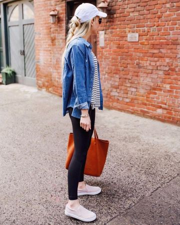 Camiseta Madewell Stripe de Katie Manwaring Gomes en la cuenta de Instagram @katiesbliss