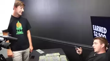 Team Trees T-Shirt worn by MrBeast in the YouTube video I Spent $100,000 On Lottery Tickets And Won!
