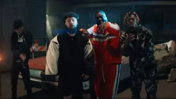 Black Camouflage Jacket worn by KSI in the music video KSI – Down Like That feat. Rick Ross, Lil Baby & S-X (Official Video)