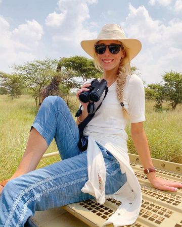 Pantalon Jeans de Katie Manwaring Gomes sur l'Instagram account @katiesbliss