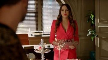 Pink Leop­ard Print Belt worn by Fallon Carrington (Elizabeth Gillies) in Dynasty Season 3 Episode 14