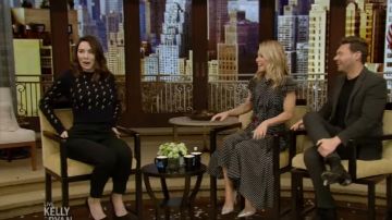 Michael kors Vestido Midi usado por Kelly Ripa en VIVO con Kelly y Ryan 6 de marzo de 2020