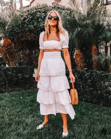 Steve Madden Sandalias blancas de Amy Jackson en la cuenta de Instagram @fashion_jackson
