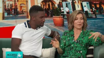 Rails Flo­rence Daisy Print Wrap Dress worn by Kit Hoover on Access March 9, 2020