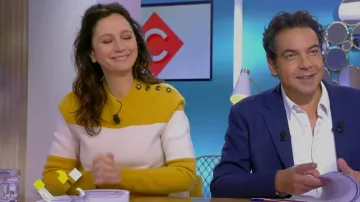 El ras de cuello a rayas bitono colocado por Marion Ruggieri en Cà vous el 10.03.2020