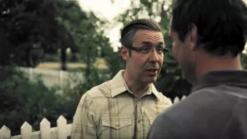 Plaid shirt worn by Paddy Considine as seen in The Third Day (Season 1)