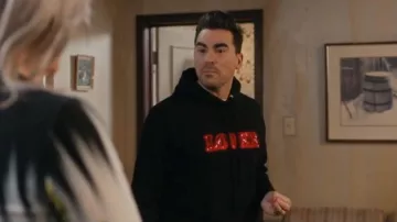Bianca Chandon Lover Sequin Hoodie worn by David Rose (Daniel Levy) in Schitt's Creek (S06E11)