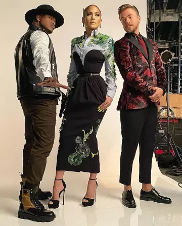 Jimmy Choo Max platform sandals worn by Jennifer Lopez in World of Dance March 11, 2020