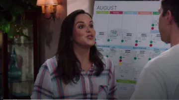 Hunter Plaid Shirt worn by Amy Santiago (Melissa Fumero) in Brooklyn Nine-Nine Season 7 Episode 6