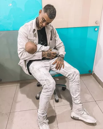 Sneakers Nike Air x Fear of God brought by Thibault Garcia on his account Instagram @thibaultgarcia