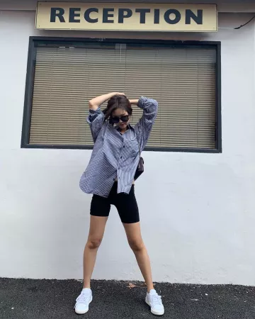 Zapatos Continental 80 en Blanco de Jennie Kim en la cuenta de Instagram @jennierubyjane