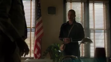 Navy Track Jack­et worn by Betty Cooper (Lili Reinhart) in Riverdale Season 4 Episode 16