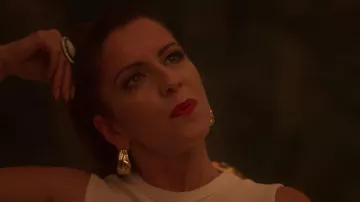 Grand Ovale Glitter Hoop Boucles d'oreilles de Beatriz (Lola Marceli) dans l'Élite (S03E02)