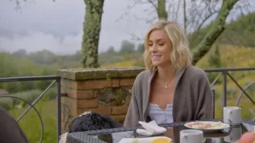 Blanc Crêpe Combinaison portée par Kristin Cavallari en Très Cavallari Saison 3 Épisode 10