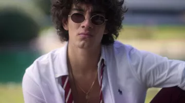 Oval Aviator Sunglasses worn by Valerio (Jorge López) in Elite (S03E06)