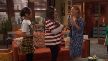 Wrap Dress worn by Chelsea Grayson (Anneliese van der Pol) in Raven's Home Season 3 Episode 19