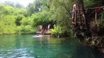 The lagoon which donut Casey Neistat in SWIMMING IN THE CLEAREST BLUE LAGOON!!!