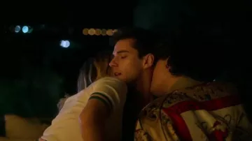 Hermes Paris Feux d'Artifice Bomber Jacket worn by Valerio (Jorge López) in Élite (S03E05)