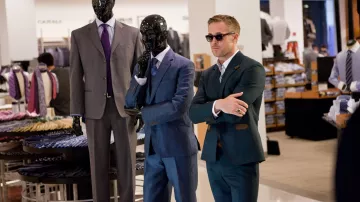 The whole costume is a dark green-worn by Jacob (Ryan Gosling) in the film Crazy, Stupid, Love