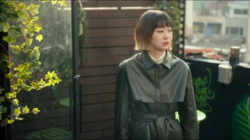 Faux Leather Jack­et worn by Jo Yi Seo (Kim Da-mi) in Itaewon Class Episode 5