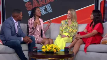 Aliette Two-Tone Mi­ni Dress worn by Regina Hall on Good Morning America March 16, 2020