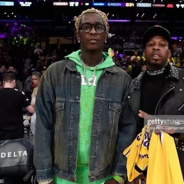 The jean jacket worn by Young Thug on his account Instagram @youngthug 