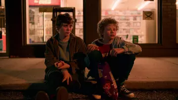 Corduroy jacket worn by Sydney (Sophia Lillis) as seen in I Am Not Okay with This (S01E01)