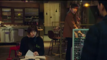 Brown Suede Truck­er Jack­et worn by Jang Geun Soo (Kim Dong-hee) in Itaewon Class Season 1 Episode 10