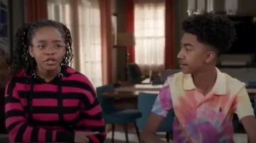 Tie Dye Polo worn by Jack Johnson (Miles Brown) in black-ish Season 6 Episode 18