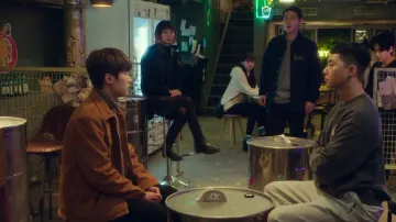 Black Leather Dress worn by Jo Yi Seo (Kim Da-mi) in Itaewon Class Season 1 Episode 8