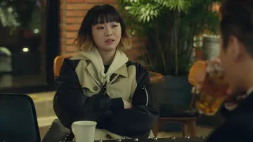 Tech­in­cal-sleeve Cot­ton-gabar­dine Trench Coat worn by Jo Yi Seo (Kim Da-mi) in Itaewon Class Episode 9