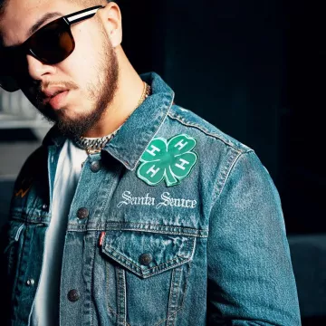 Jean jacket Levi's x Hamza scope by Hamza on his account Instagram @hamzasaucegod 