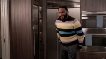 Rayé Chandail de Laine portés par Andre "Dre' Johnson (Anthony Anderson), en black-ish Saison 6 Épisode 18