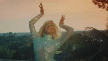 Long dress with sequin of Doja Cat in Doja Cat - Say So (Official Video)