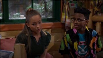 Green Knit Polo Top worn by  Ava ( Shelby Simmons) in BUNK'D Season 4 Episode 25