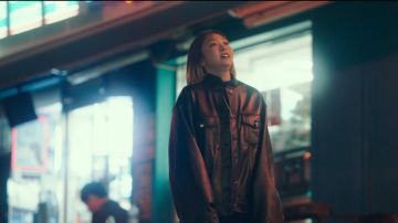 Black Lether Jacket worn by Jo Yi Seo (Kim Da-mi) in Itaewon Class Episode 4