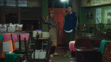 Hood­ie in Blue worn by Park Sae Ro Yi (Park Seo-joon) in Itaewon Class Episode 4