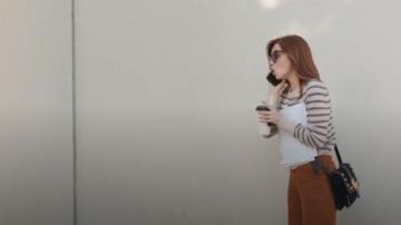 Striped Long Sleeve Top worn by Jessica (Jessica Barden) in Better Things Season 4 Episode 4