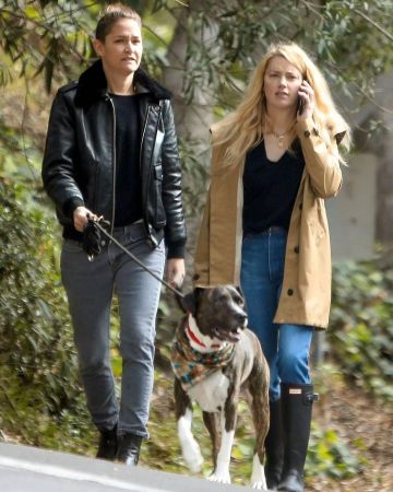 Levi's Cropped Slim Straight Jeans usés par Amber Entendu Los Feliz, le 20 Mars 2020