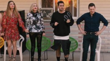 Rick Owens Raw Denim Cargo Skirt of David Rose (Daniel Levy) in Schitt's Creek (S06E12)